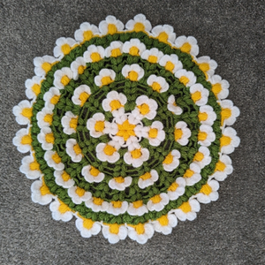CROCHET daisy handmade loofah shower bath